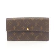 Pre-owned Canvas wallets Louis Vuitton Vintage , Brown , Dames