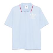 Klassiek Poloshirt voor Heren Adidas , Blue , Heren