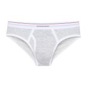 Grijze Logo Briefs Klassiek Model Dsquared2 , Gray , Heren