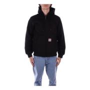 Hooded Logo Ritsjas Carhartt Wip , Black , Heren