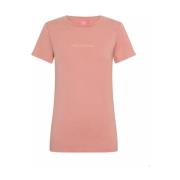 Roze Logo T-shirt Biologisch Katoen One Teaspoon , Pink , Dames