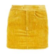 Gele Corduroy Mini Rok Isabel Marant , Yellow , Dames