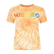 Hoogwaardig dames T-shirt Kenzo , Orange , Dames