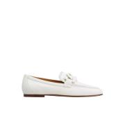 Witte leren loafers Tod's , White , Dames