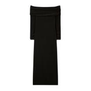 Zwarte Elegante Open Schouder Jurk Tory Burch , Black , Dames