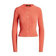 Gebreid vest met strepen Ralph Lauren , Orange , Dames