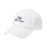 Twill Ball Cap Ralph Lauren , White , Dames