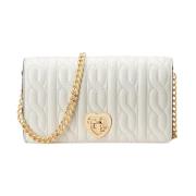 Witte leren handtas Ralph Lauren , White , Dames