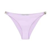 Pastel Lila Bikini Broekje met Zilveren Kettingen Stella McCartney , P...