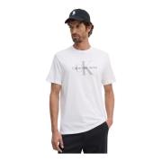 Herenmode Tees en Polo's Calvin Klein Jeans , White , Heren