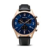 Herenhorloge Classic 42 mm Leren Band 10542-567 Bering , Blue , Heren