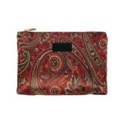 Rode Bedrukte Medium Dames Pouch Etro , Red , Dames