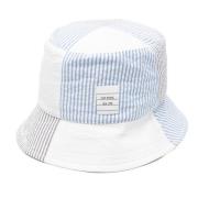 Stijlvolle Bucket Hat voor zomerdagen Thom Browne , White , Heren