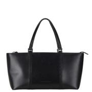 Pre-owned Leather totes Burberry Vintage , Black , Dames