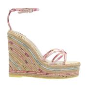 Bloemige espadrilles met sleehak Sophia Webster , Multicolor , Dames