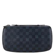 Pre-owned Canvas wallets Louis Vuitton Vintage , Blue , Dames