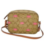 Pre-owned Canvas shoulder-bags Coach Pre-owned , Beige , Dames