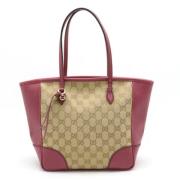 Pre-owned Canvas totes Gucci Vintage , Beige , Dames