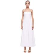 Witte Kittiya Jurk Flared Midi Stijl Simkhai , White , Dames