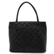 Pre-owned Leather chanel-bags Chanel Vintage , Black , Dames