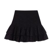 Zwarte kanten minirok Natalie Charo Ruiz Ibiza , Black , Dames