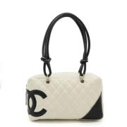 Pre-owned Leather chanel-bags Chanel Vintage , Beige , Dames