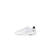 Witte Leren Sneakers Logo Zijkant D.a.t.e. , White , Heren