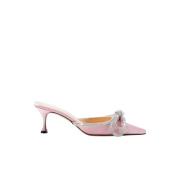 Roze Dubbele Strik Muiltjes Mach & Mach , Pink , Dames