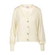 Elegante Witte Vesten Crush , Beige , Dames