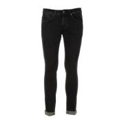 Zwarte George Jeans Dondup , Black , Heren