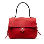 Pre-owned Leather handbags Louis Vuitton Vintage , Red , Dames