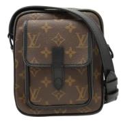 Pre-owned Canvas shoulder-bags Louis Vuitton Vintage , Brown , Heren