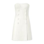 Elegante Zwarte Jurk voor Vrouwen Ermanno Scervino , White , Dames