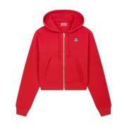 Rode Lucky Tiger Rits Hoodie Kenzo , Red , Dames