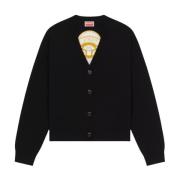 Zwarte Tiger Academy Cardigan Kenzo , Black , Dames