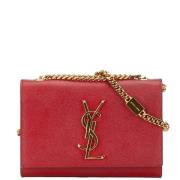 Pre-owned Leather shoulder-bags Yves Saint Laurent Vintage , Red , Dam...