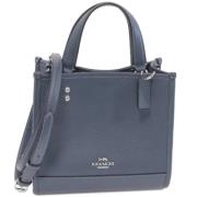 Pre-owned Leather handbags Coach Pre-owned , Blue , Dames