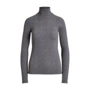 Slim Fit Turtleneck Trui Ralph Lauren , Gray , Dames