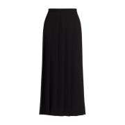 Geplooide midi-rok Ralph Lauren , Black , Dames