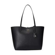 Dubbelzijdige tas met logo Ralph Lauren , Black , Dames