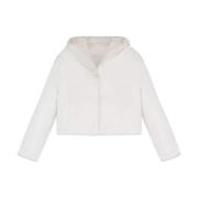 Omkeerbare Roomkleurige Hoodie Yves Salomon , White , Dames