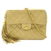 Pre-owned Leather balenciaga-bags Chanel Vintage , Beige , Dames