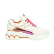 Hyperactive Sneakers in Off-White Leer Hogan , Multicolor , Dames