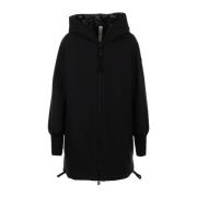 Omkeerbare Zwarte Parka Jas Duno , Black , Dames