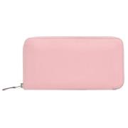 Pre-owned Fabric wallets Hermès Vintage , Pink , Dames