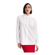 Witte Oversized Shirt Norma Kamali , White , Dames