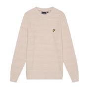 Gebreide Wafeltrui Lyle & Scott , Beige , Heren