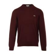 Stijlvolle Pullovers Collectie Lacoste , Red , Heren