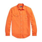 Oranje Classic Fit Overhemd Ralph Lauren , Orange , Heren