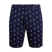 Navy blauwe Chino shorts met print Ralph Lauren , Blue , Heren